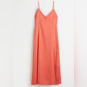 H&M Elegant Coral Slip Dress